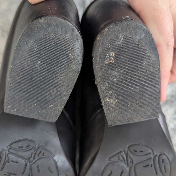 Korks by Kork-Ease Black Leather Western Block Heel Booties - Picture 14 of 15